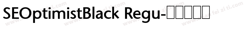 SEOptimistBlack Regu字体转换